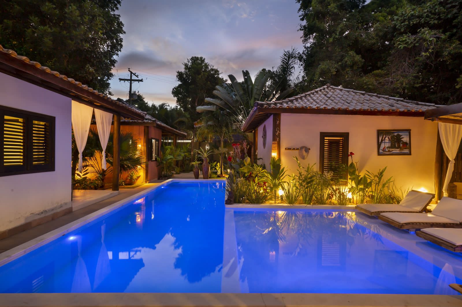 Área da piscina